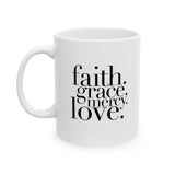 Faith, Hope, Love Script Coffee Mug (11oz/15oz)